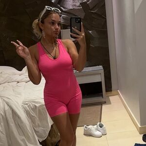 SHEIN crisscross backless romper